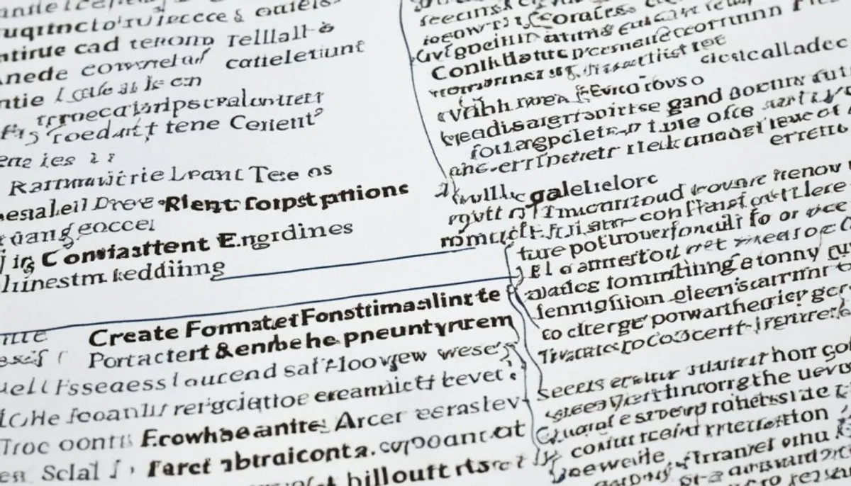 content formatting content formatting