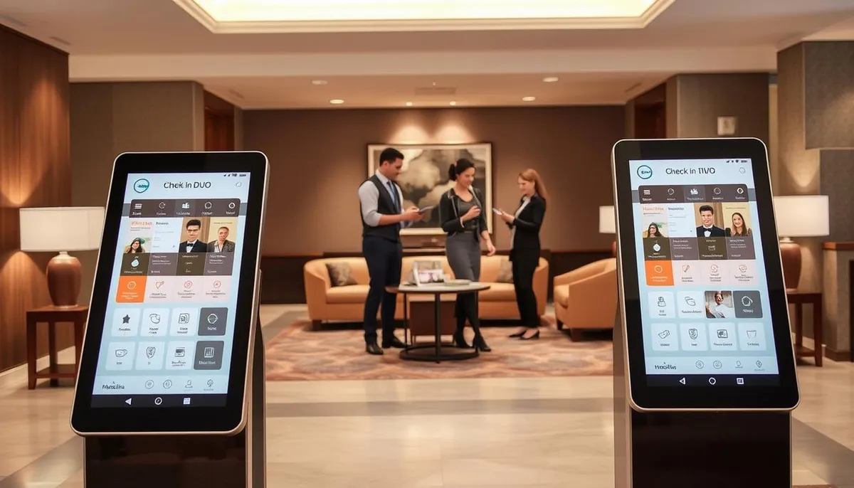 bornes interactives service hôtelier