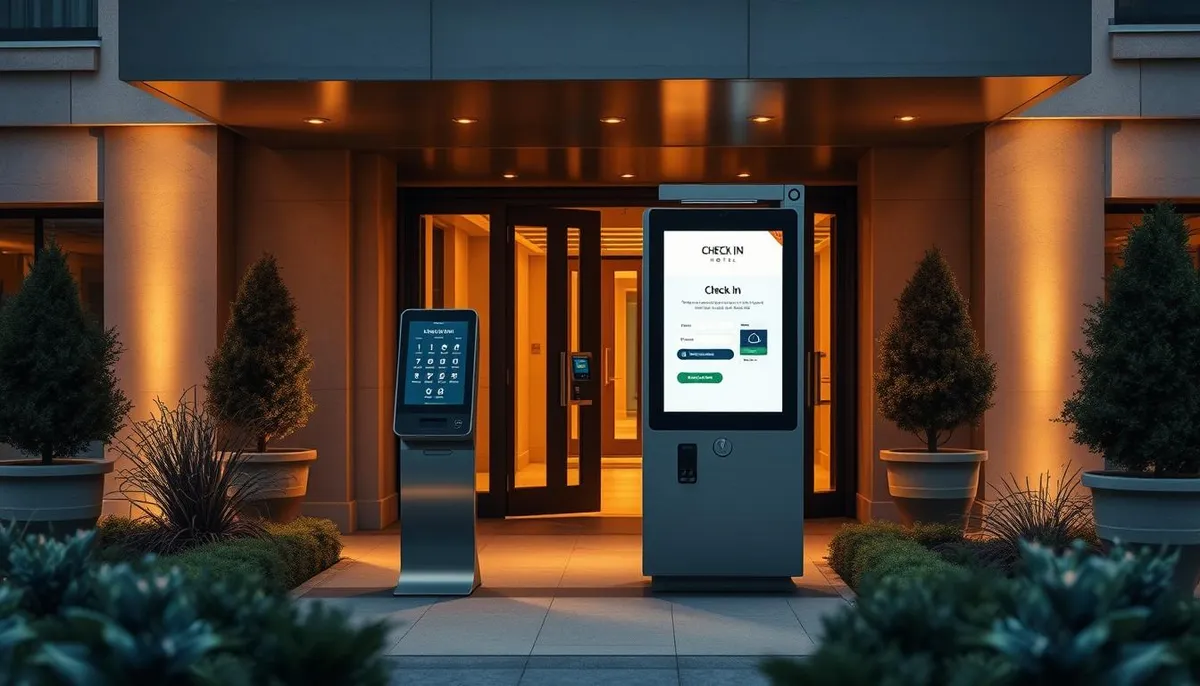 borne extérieure automatisée hôtel