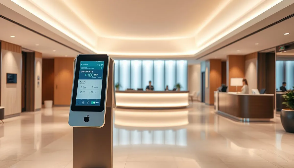 bornes d'accueil pour gestion hôtelière automatisée