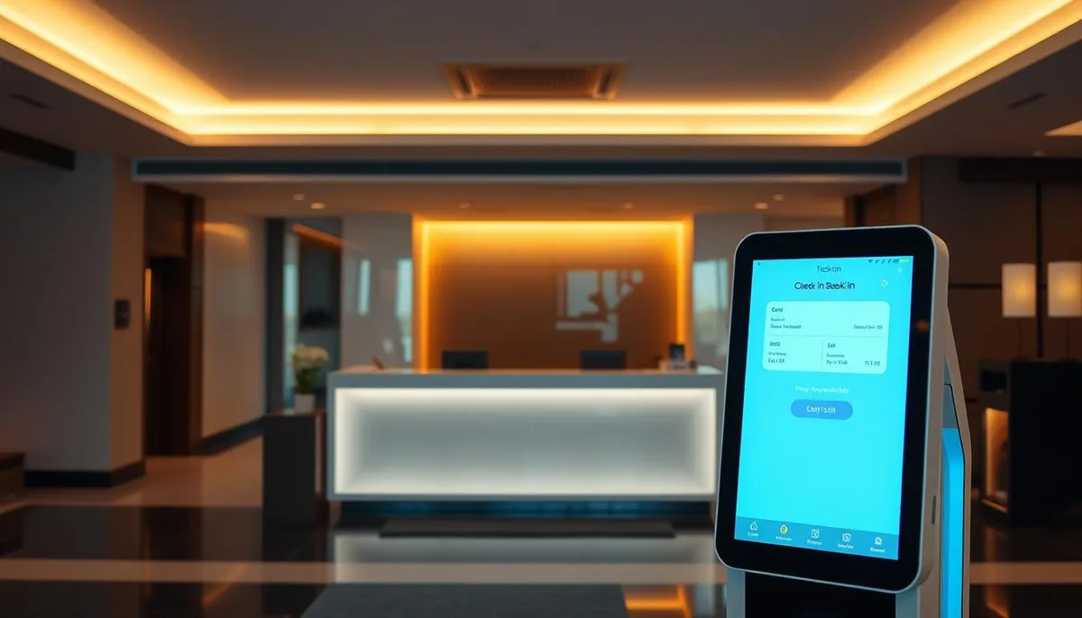 check-in mobile hôtellerie