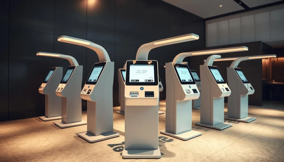 bornes d'accueil automatisées Hotel Vega