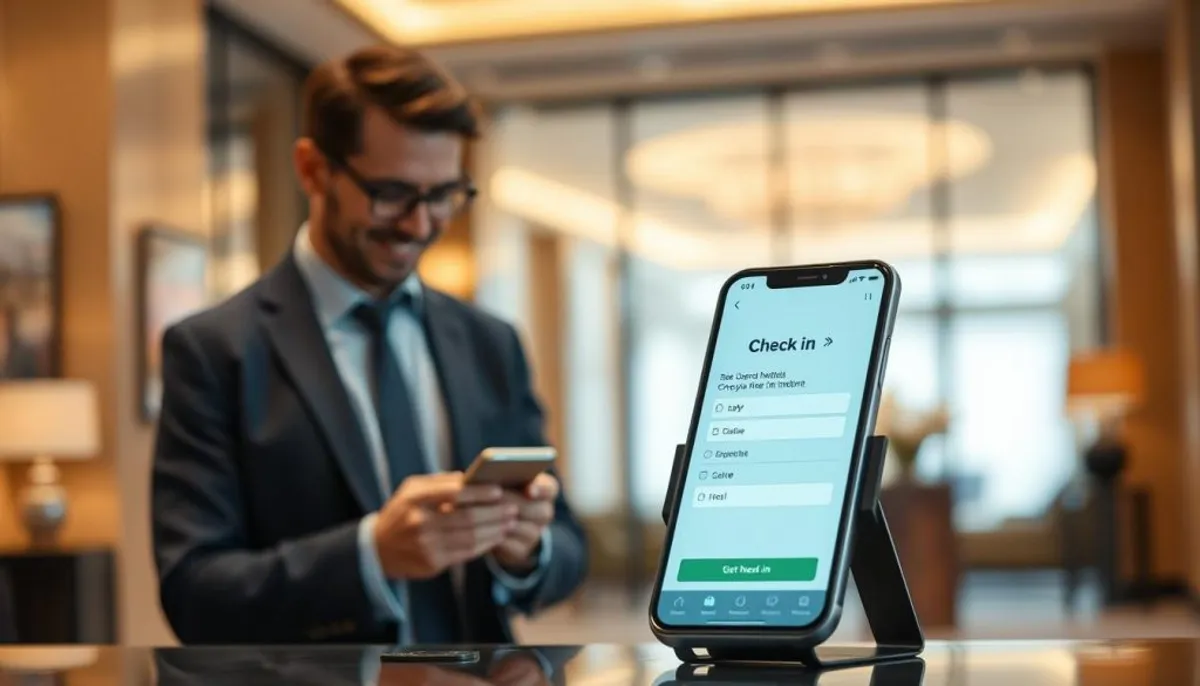 digitalisation check-in mobile