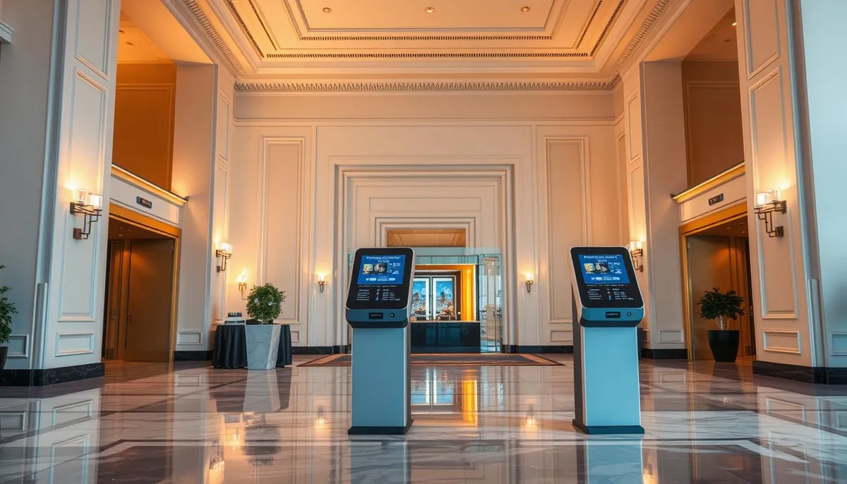 bornes automatisées accueil hôtelier