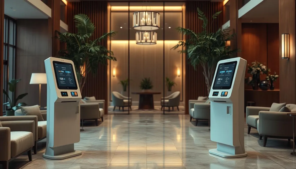 bornes d'accueil automatisées