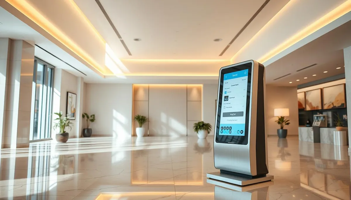 bornes d'accueil automatisées pour hôtels