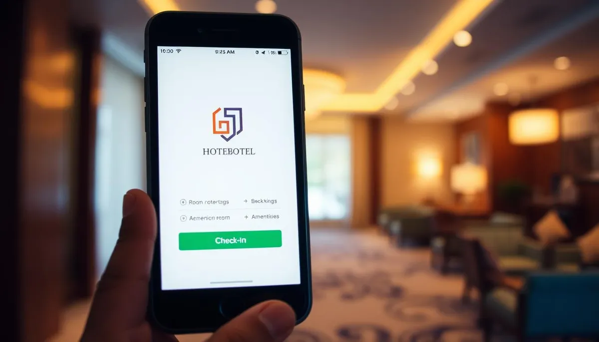 application mobile check-in hôtel