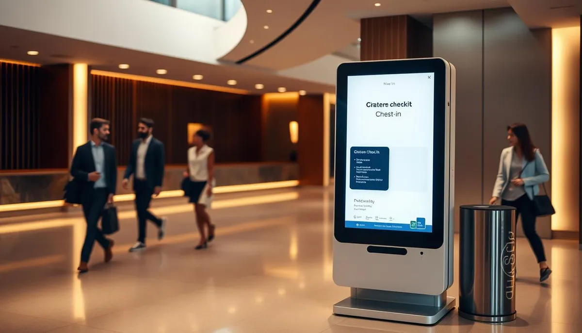 bornes d'accueil automatisé