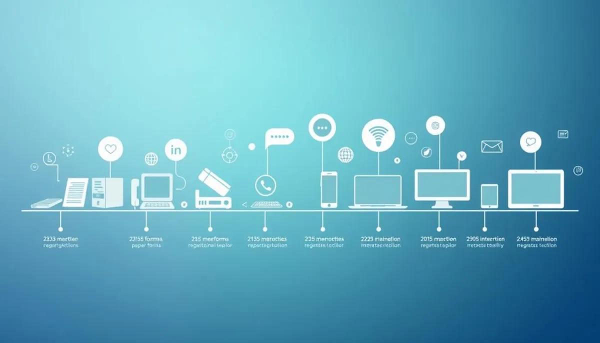 Évolution de l'enregistrement en ligne