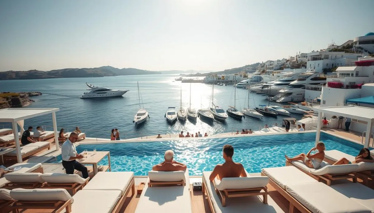 Exclusive beach clubs in Mykonos Exclusive beach clubs in Mykonos