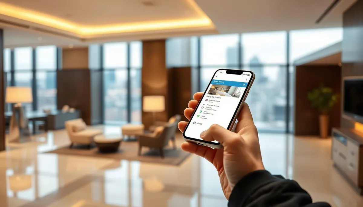 application mobile gestion séjour hôtels