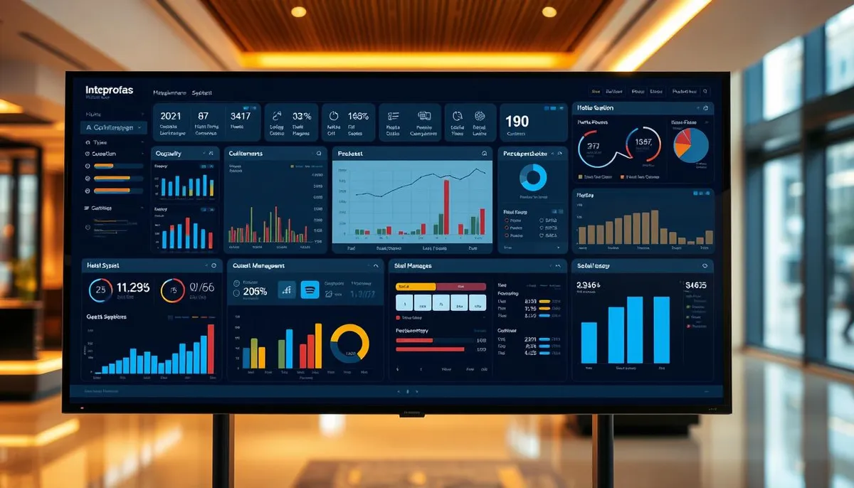 tableau de bord gestion hôtelière