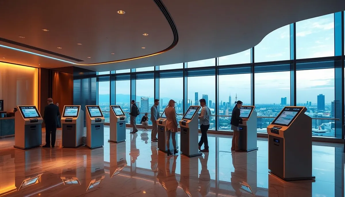 bornes d'accueil hôtelières automatisées