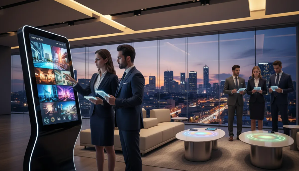 Innovations technologiques dans un hôtel moderne