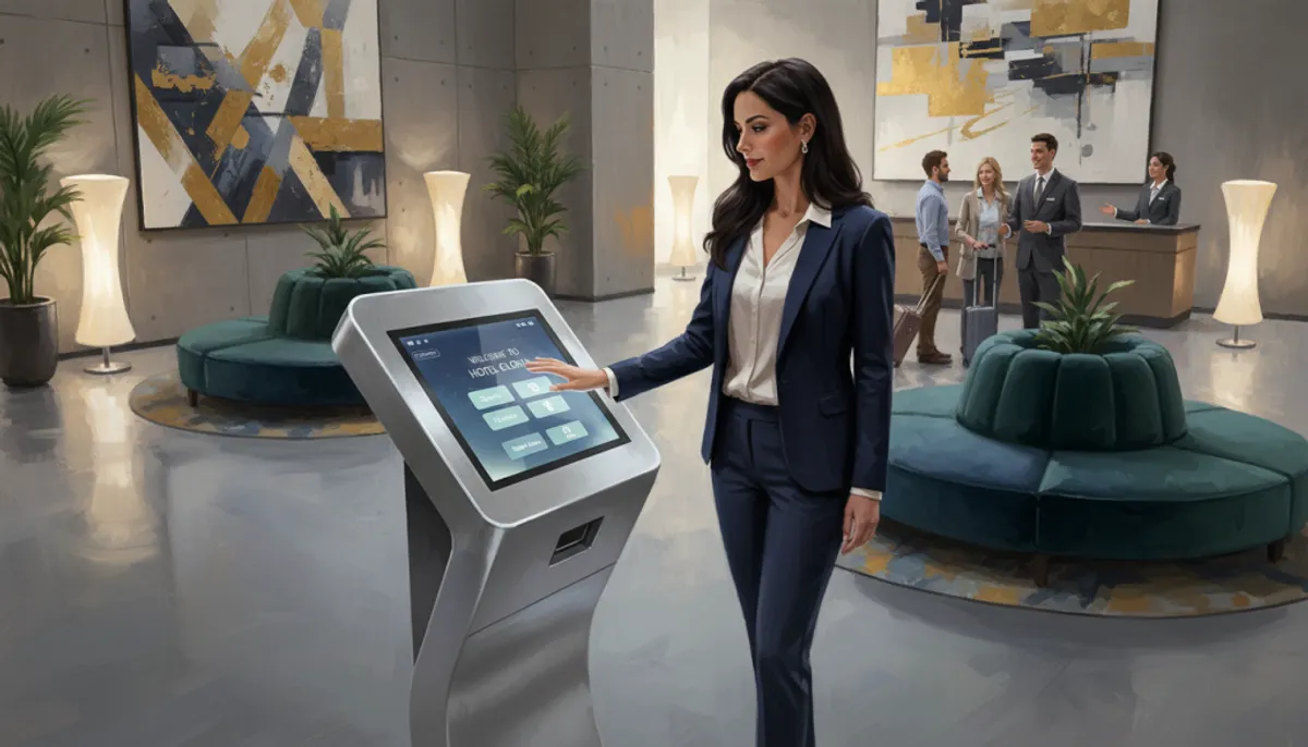 retour experience hotel gloria self check-in