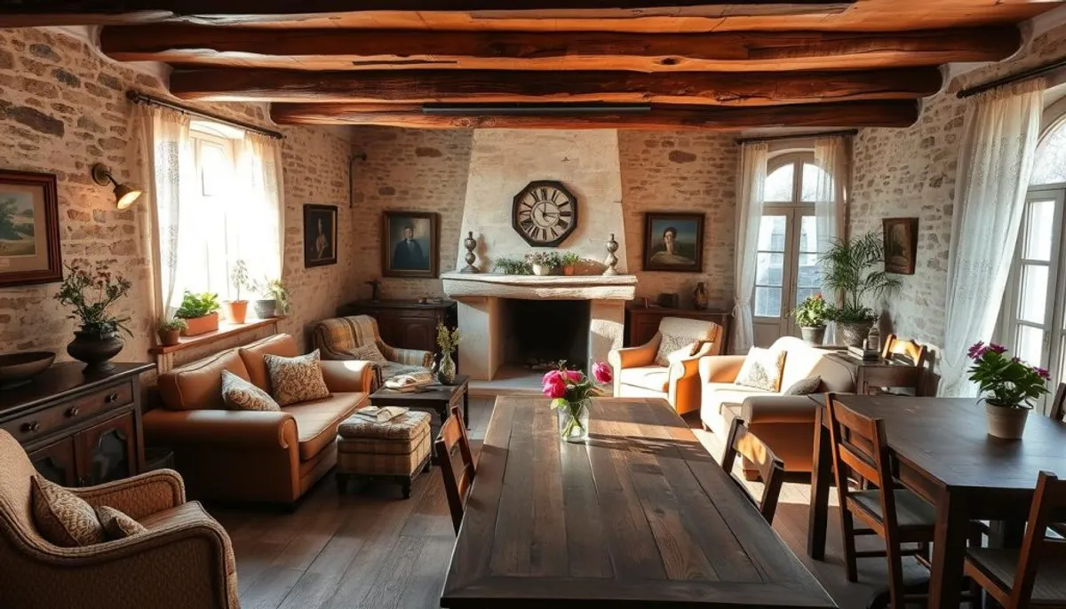 Salle commune d'un hostal français