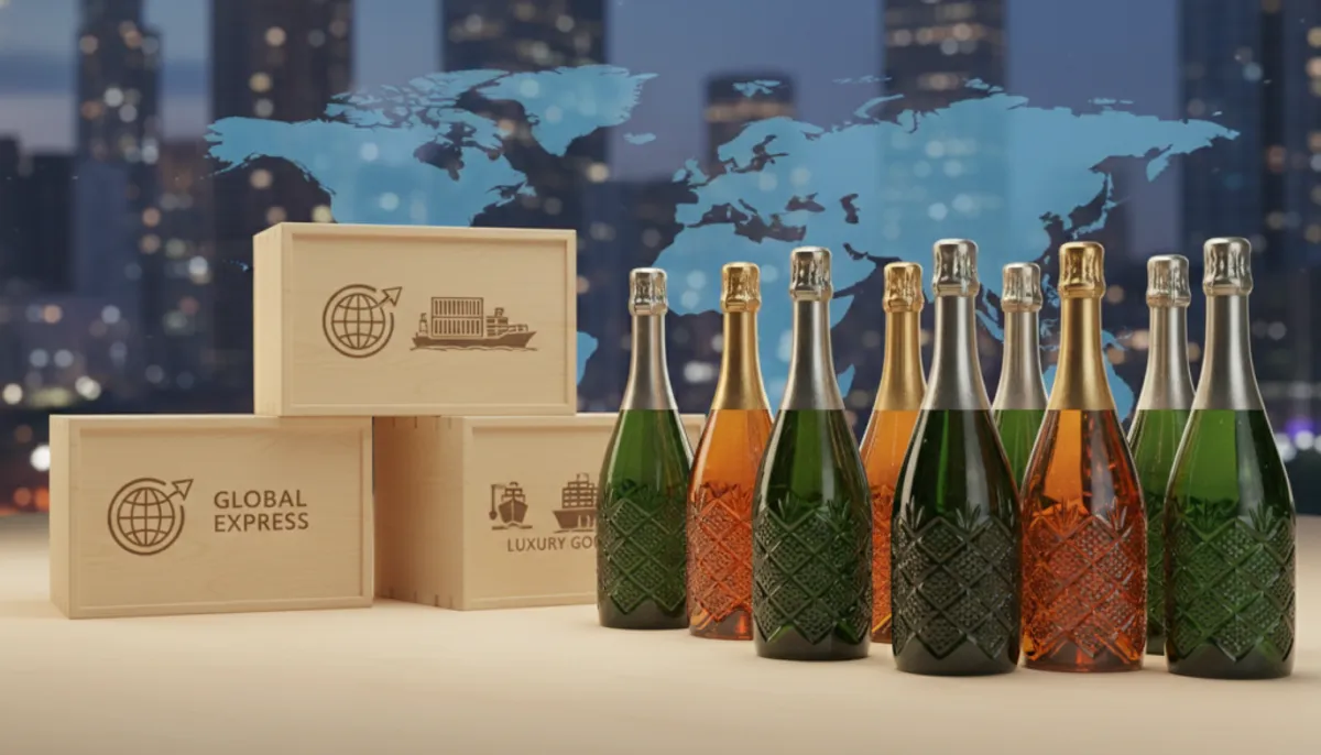 seamless global export champagne bottles
