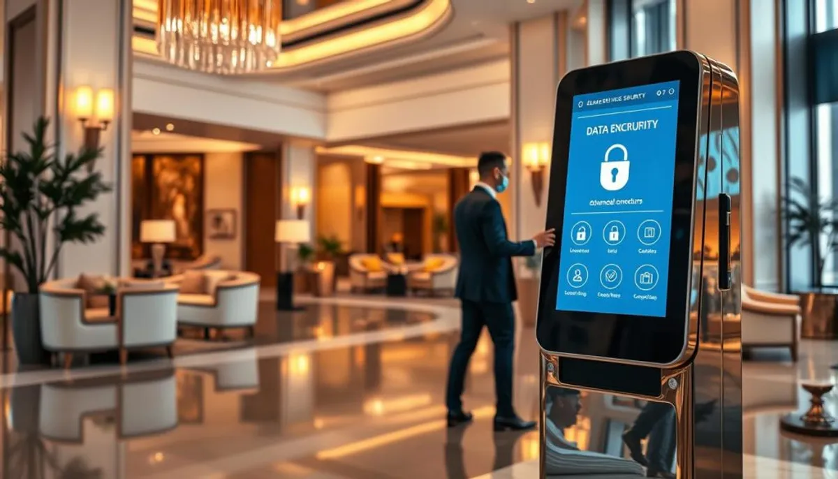 sécurité données cryptage borne enregistrement automatique