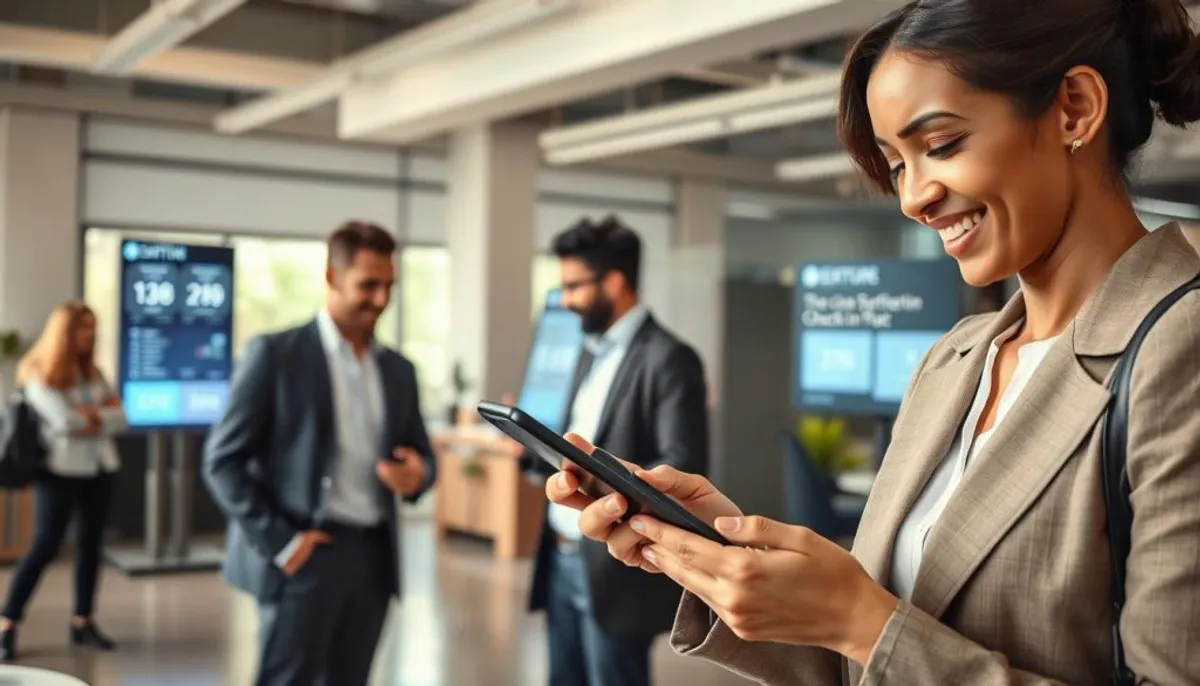 solution mobile check-in check-out