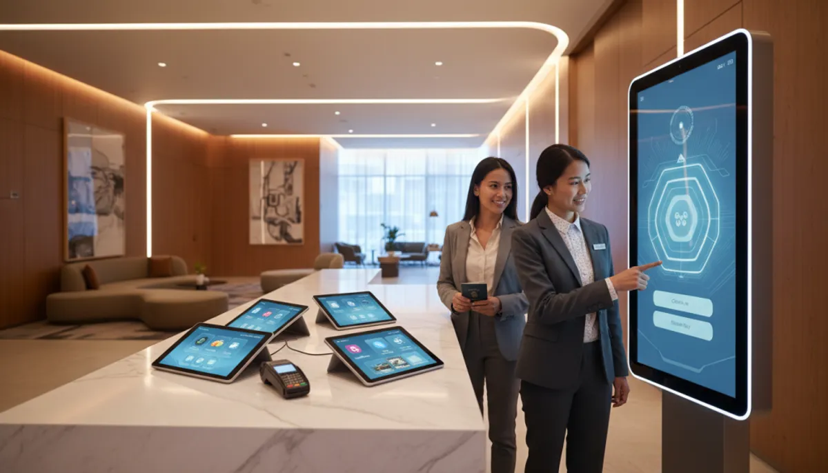 solutions mobiles et kiosques interactifs pour hôtel