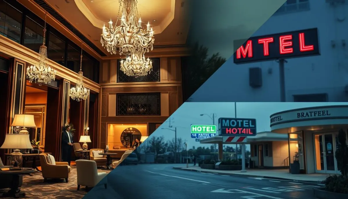 Types d'hébergement hôtels vs motels